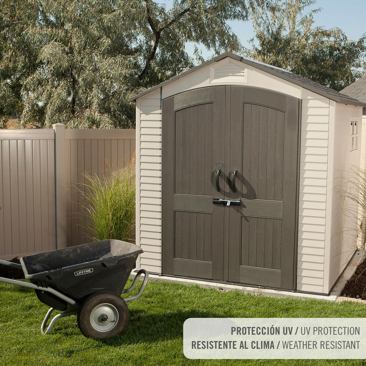 Cabane Lifetime 215 x 227 x 215 cm Gris