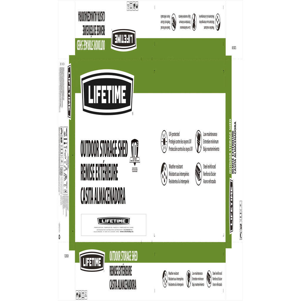 Cabane Lifetime 60190 Extérieur 214 x 227 x 213 cm