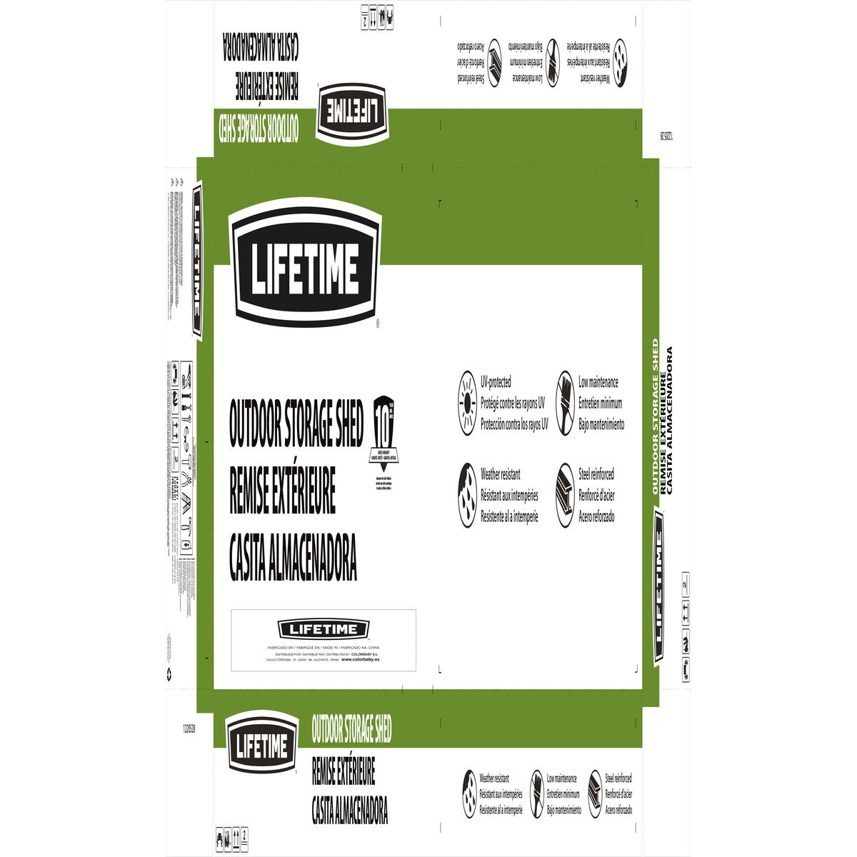 Cabane Lifetime 60190 Extérieur 214 x 227 x 213 cm