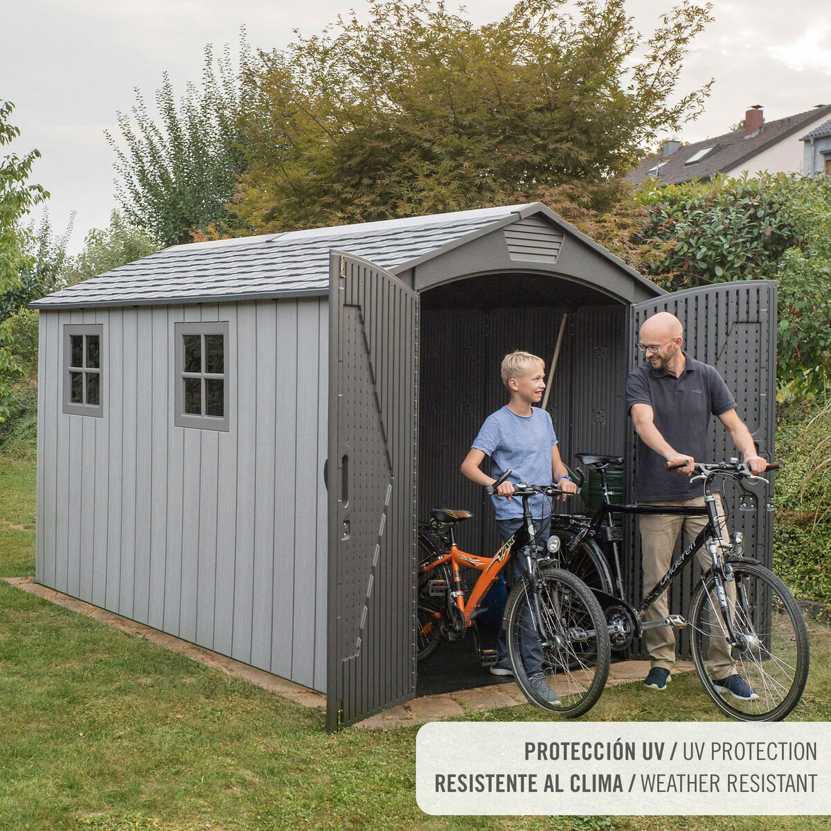 Cabane Lifetime 207 x 228 x 354 cm Gris