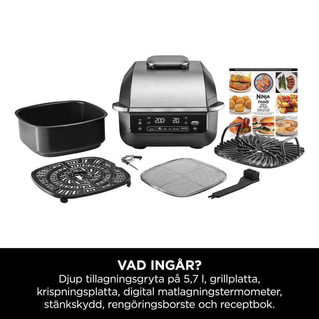 Barbecue Portable NINJA AG351EU 5EN1 Métal Acier inoxydable
