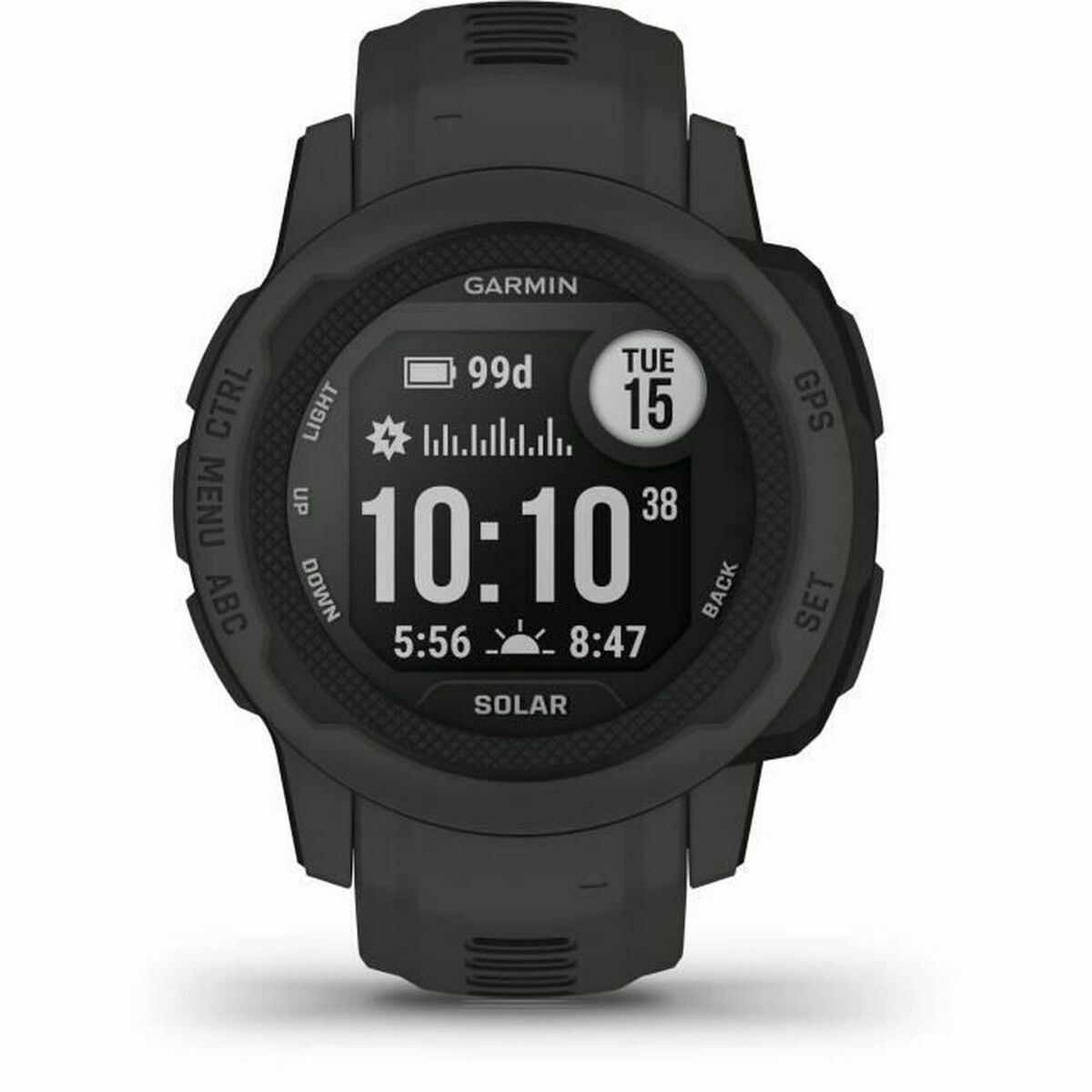 Montre intelligente Garmin Instinct 2S Solar Graphite Gris foncé 0,79" 40 mm
