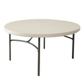Table d'appoint Lifetime Crème 152 x 74 x 152 cm Acier Plastique