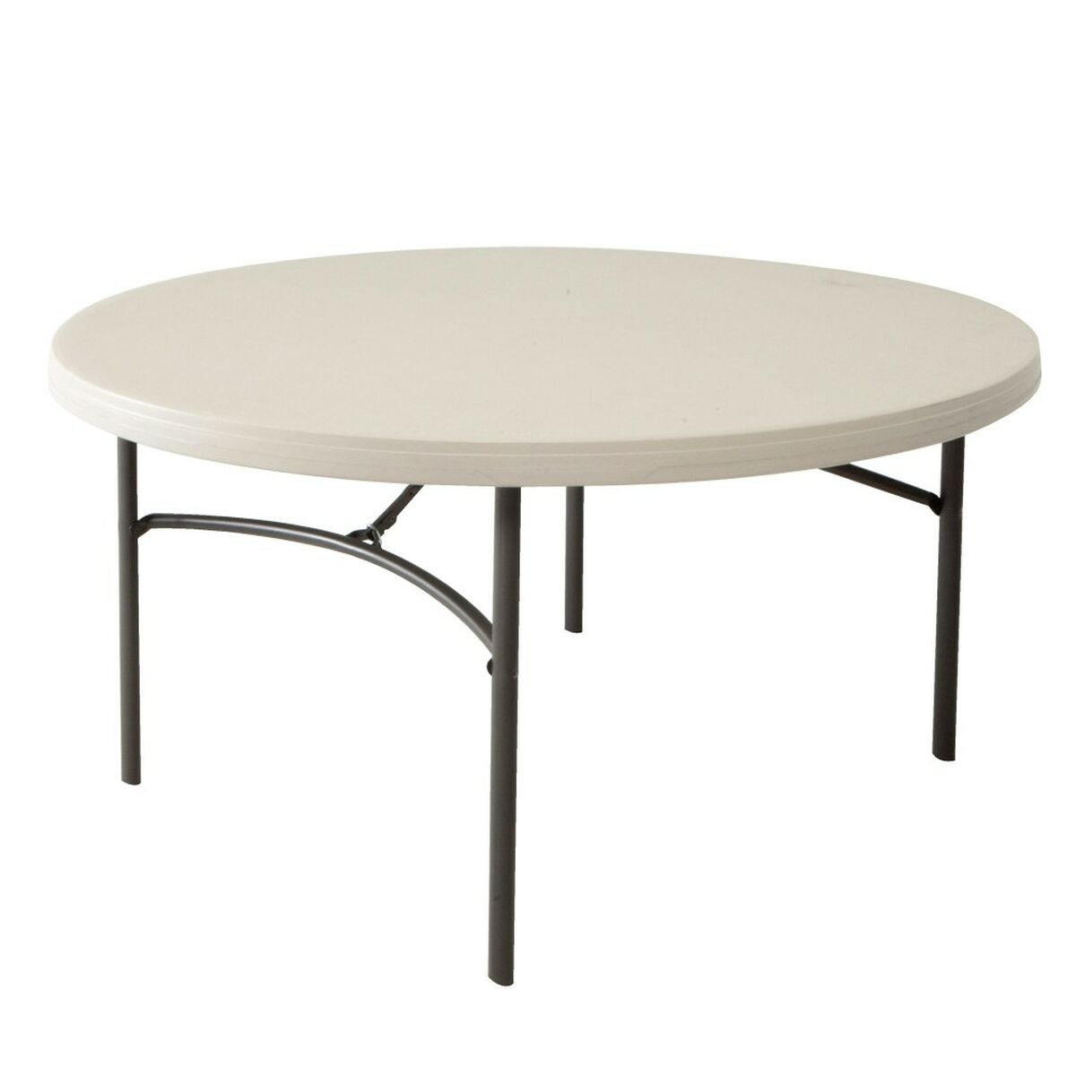 Table d'appoint Lifetime Crème 152 x 74 x 152 cm Acier Plastique