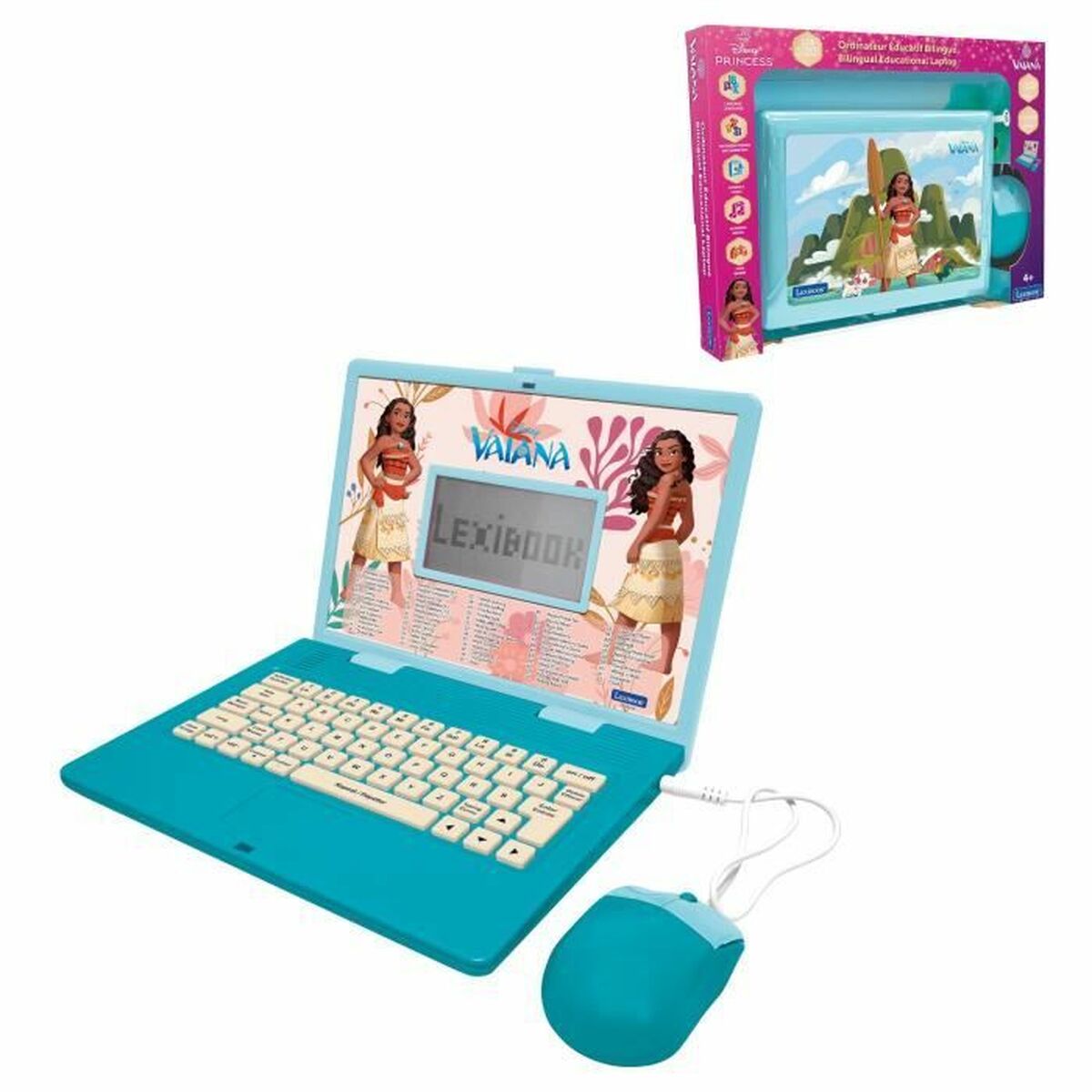 Ordinateur-jouet Lexibook Vaiana 26 x 5 x 34 cm Français Anglais