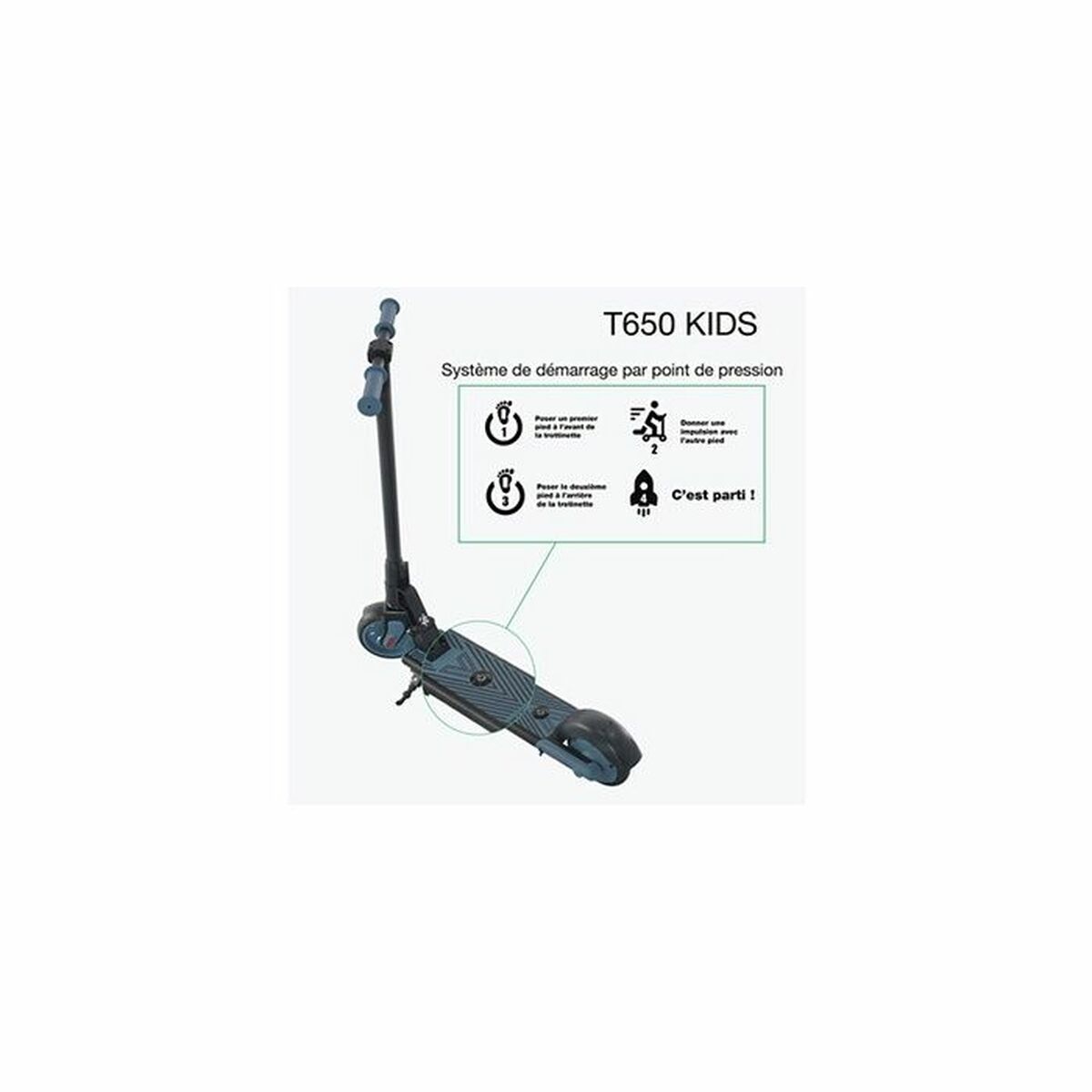 Trottinette Électrique Wispeed 150 W Bleu