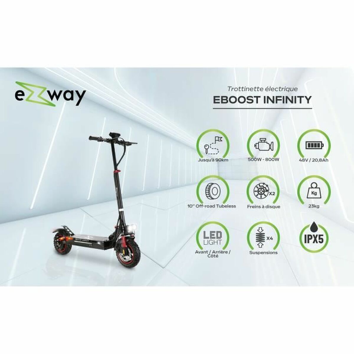 Trottinette Électrique EZWAY 800 W