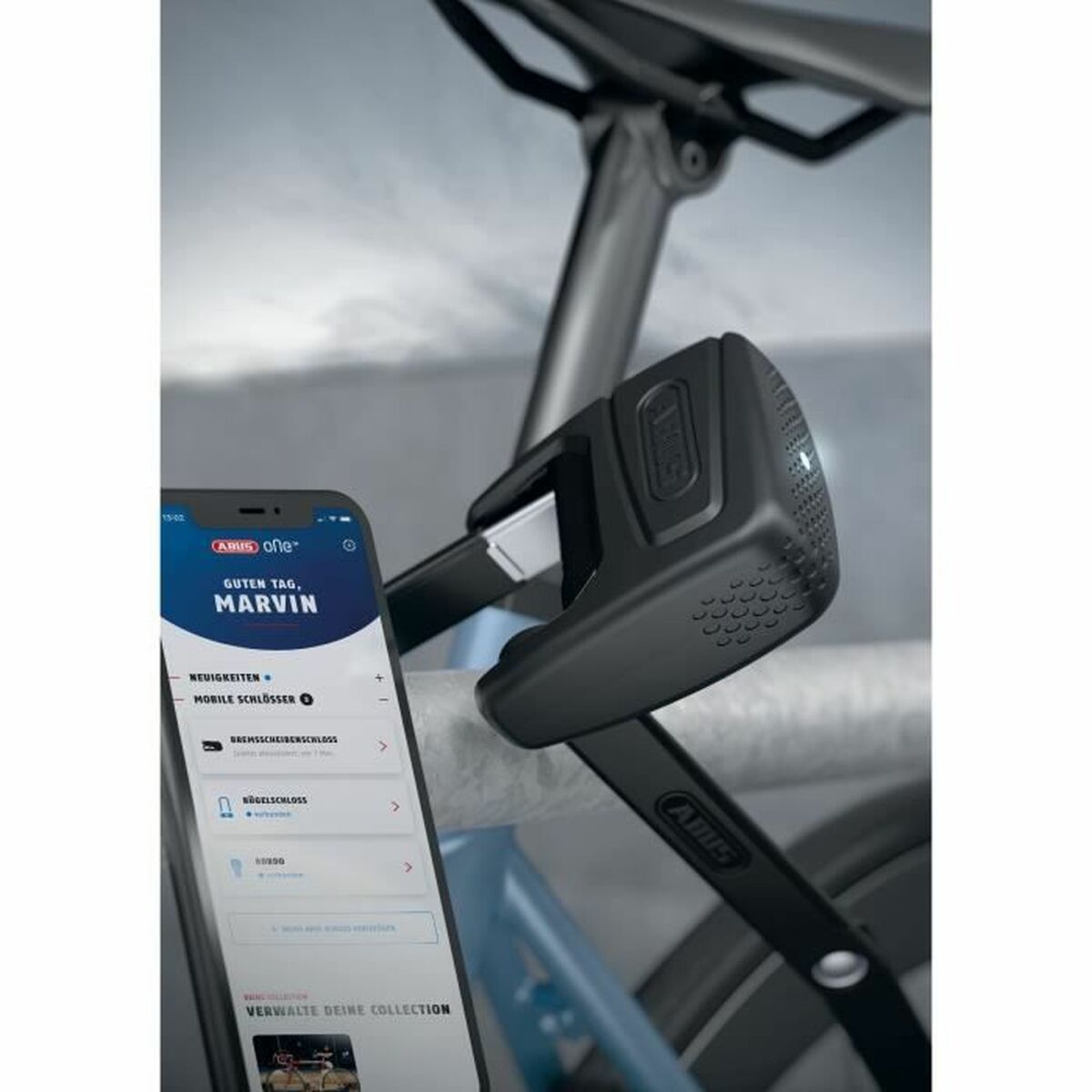 Cadenas antivol avec alarme ABUS