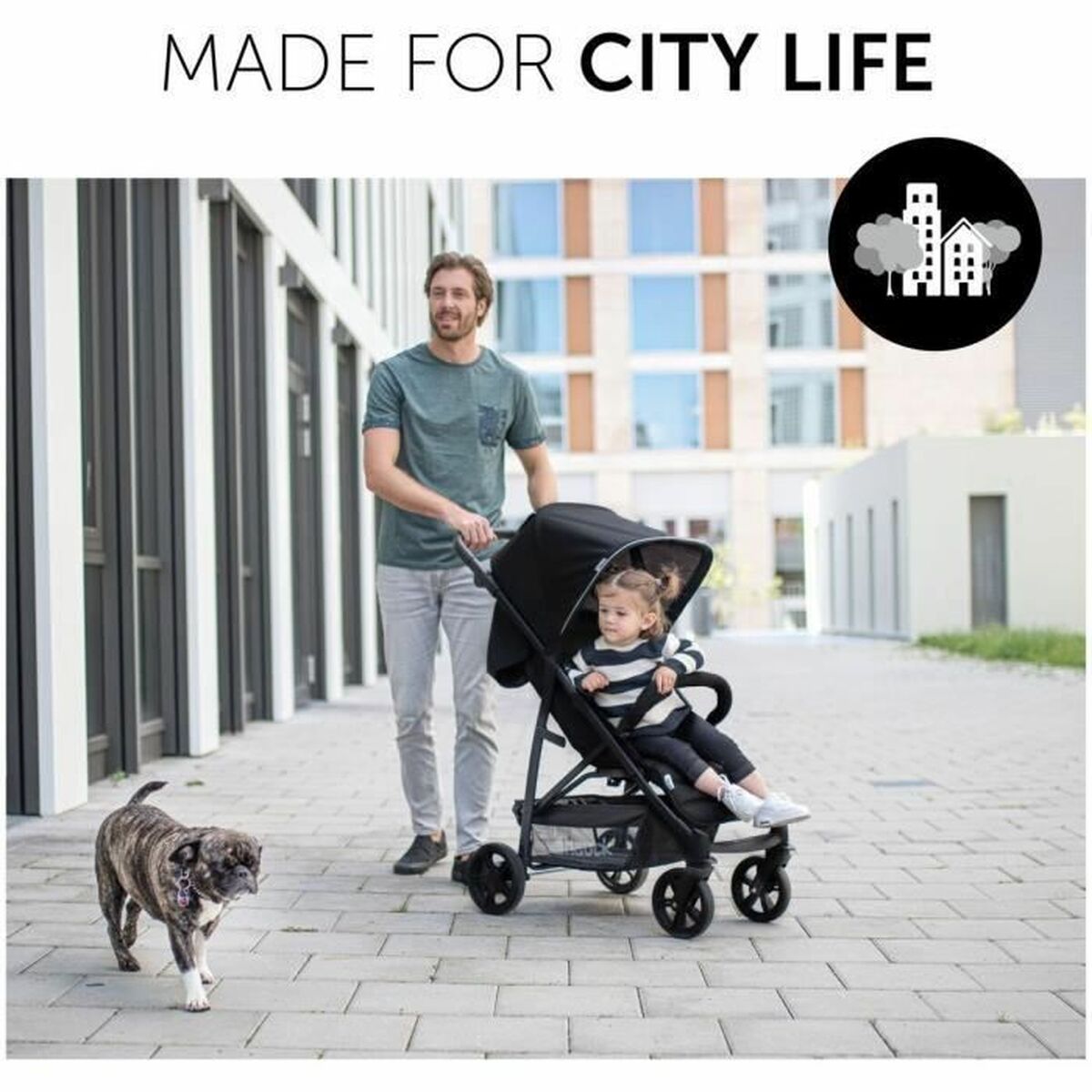 Poussette pour bébé Hauck Noir
