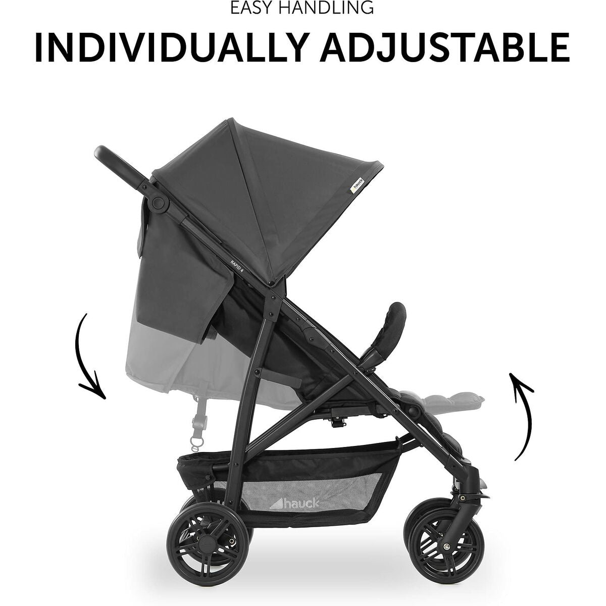 Poussette pour bébé Hauck Gris