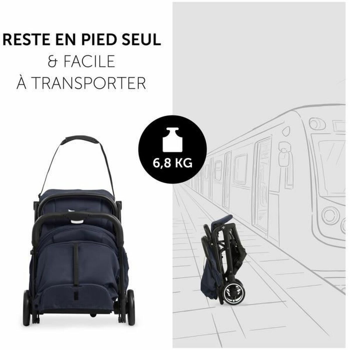 Poussette pour bébé Hauck Beige