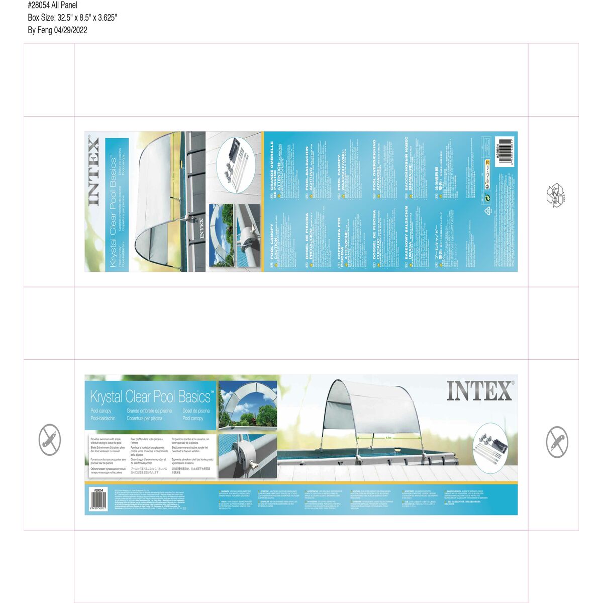 Auvent Intex FRAME (3 Unités)