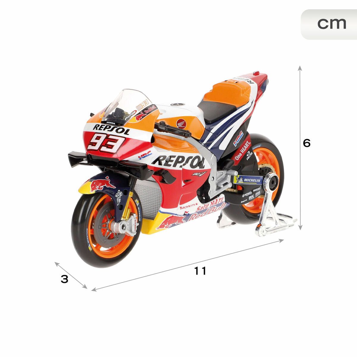 Motocyclette Maisto 11 x 6 x 3 cm