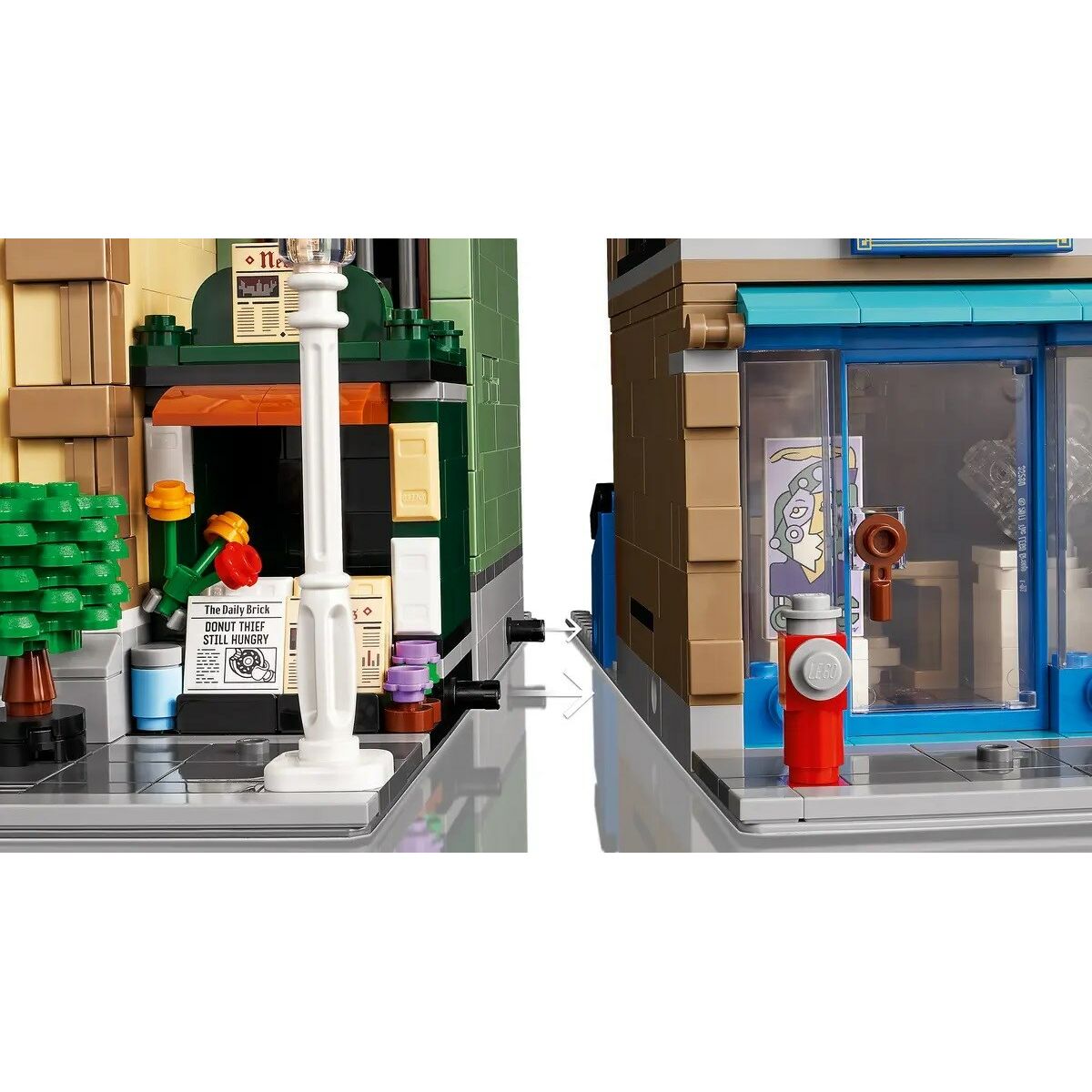 Set de construction Lego Icons 10297 Boutique Hotel Noir 3066 Pièces