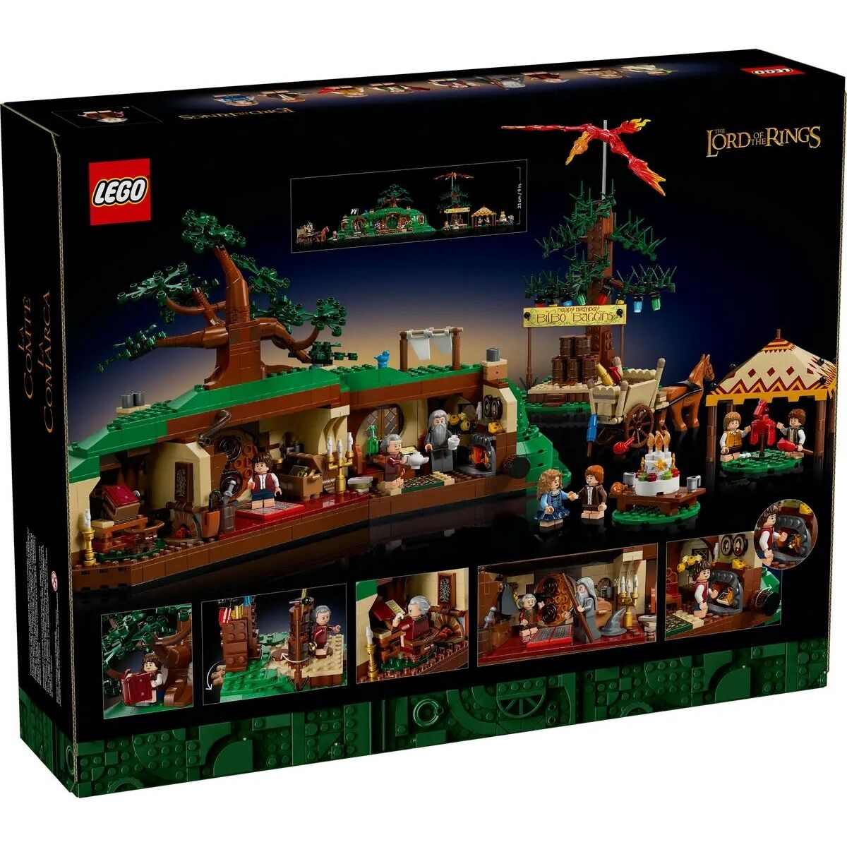 Set de construction Lego ICONS 10354 The Lord of the Rings: The Shire 2017 Pièces