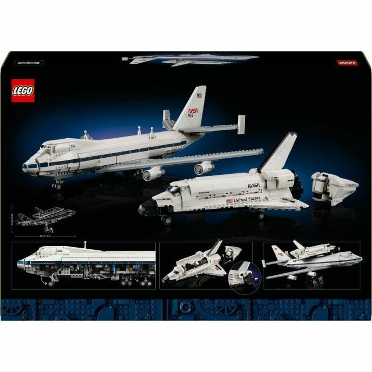 Set de construction Lego 10360 Shuttle Carrier Aircraft 2417 Pièces