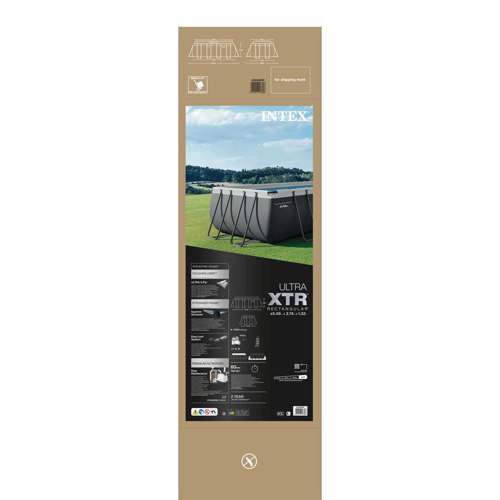 Piscine Démontable Intex Ultra XTR 549 x 274 x 132 cm 17.203 l Rectangulaire