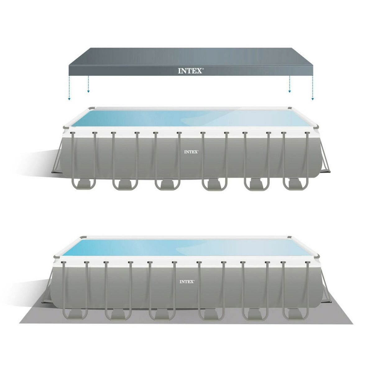 Piscine Démontable Intex 732 x 132 x 366 cm