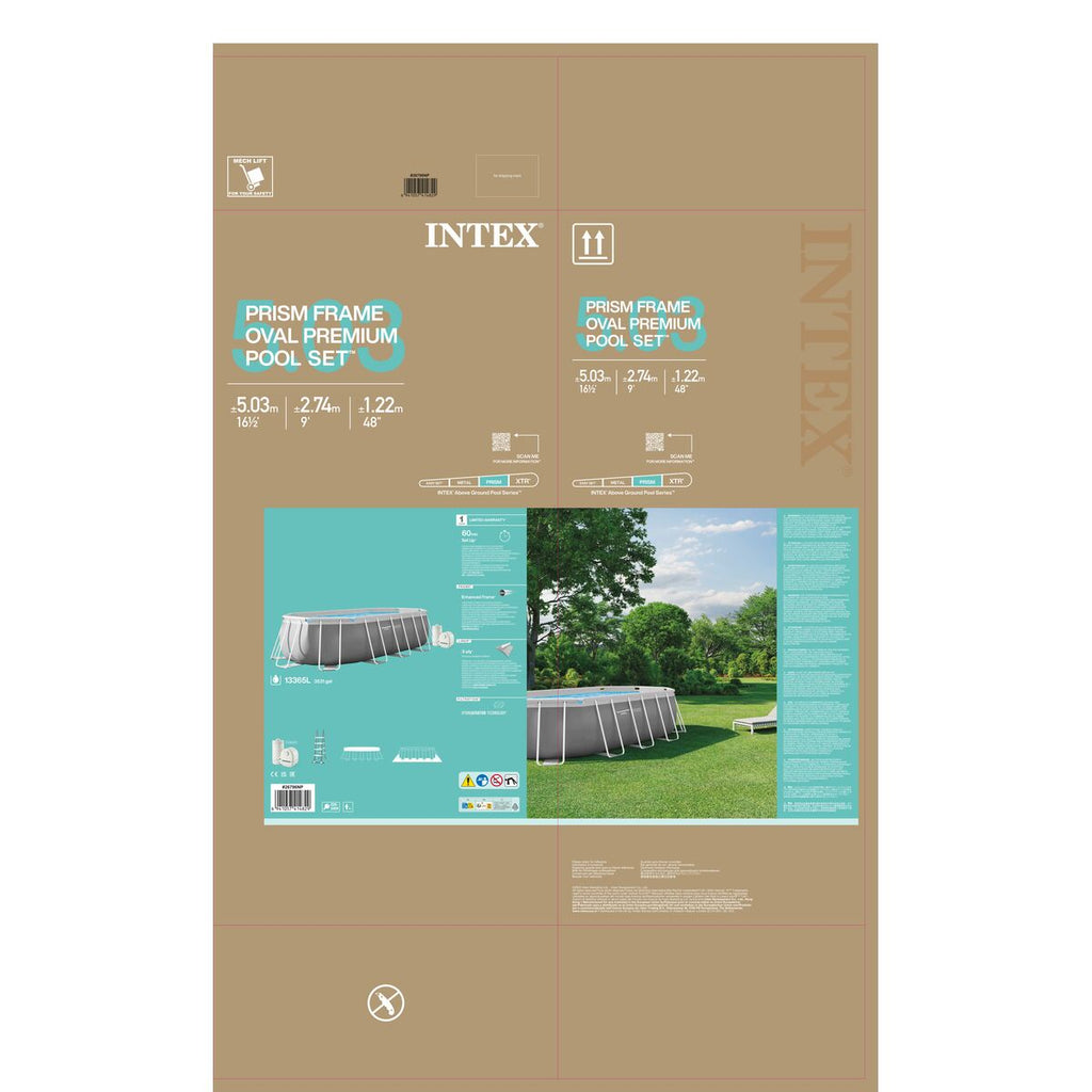 Piscine Démontable Intex 26796NP 503 x 274 x 122 cm