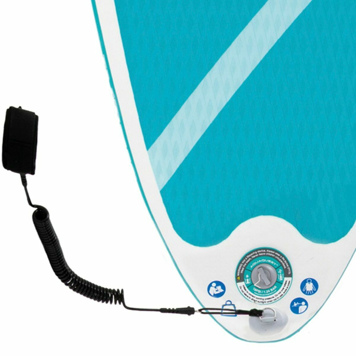 Planche de Paddle Surf Gonflable avec Accessoires Intex Aqua Quest Bleu Blanc