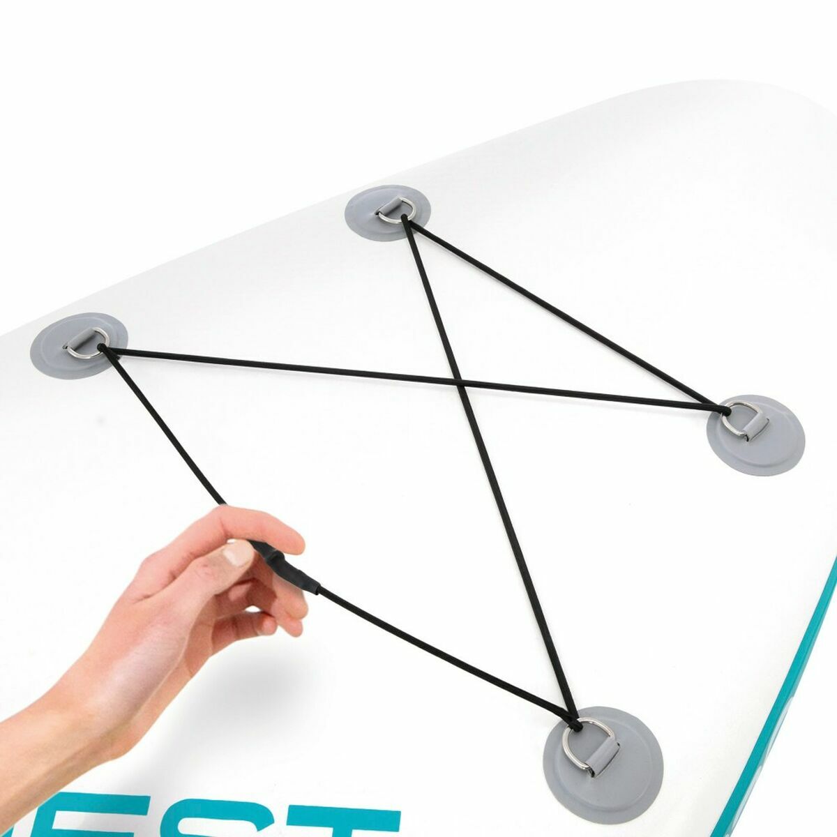 Planche de Paddle Surf Gonflable avec Accessoires Intex Aqua Quest Bleu Blanc