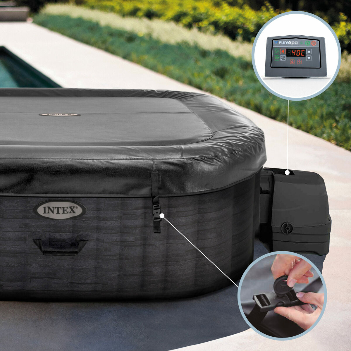Spa gonflable Intex 4 personnes 795 L