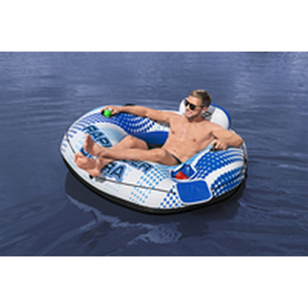 Bestway Bouée Gonflable Rapid Rider avec Poignées et Refroidisseur 165x148 cm Plage et Piscine 43726