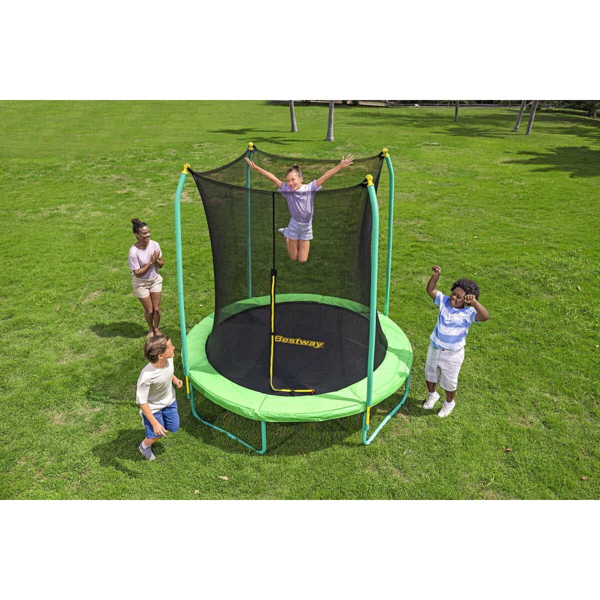 Bestway Cama de Saltar 244x220 cm +6 Años Jardin 59102