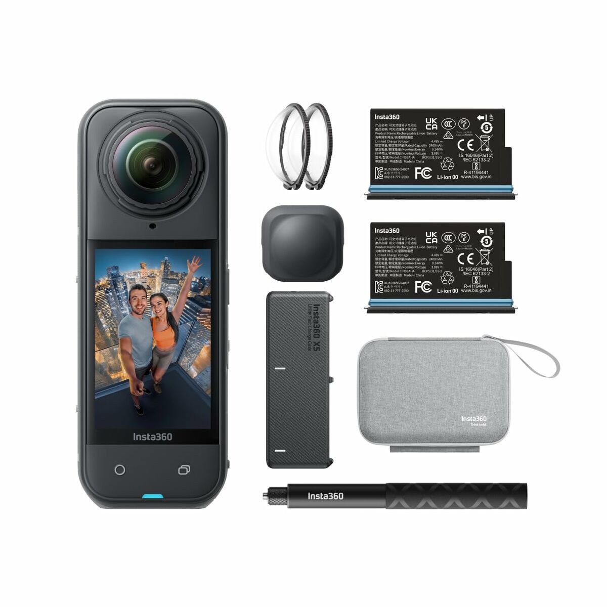 Caméra de sport Insta360 CINSAAHA(X504) Noir