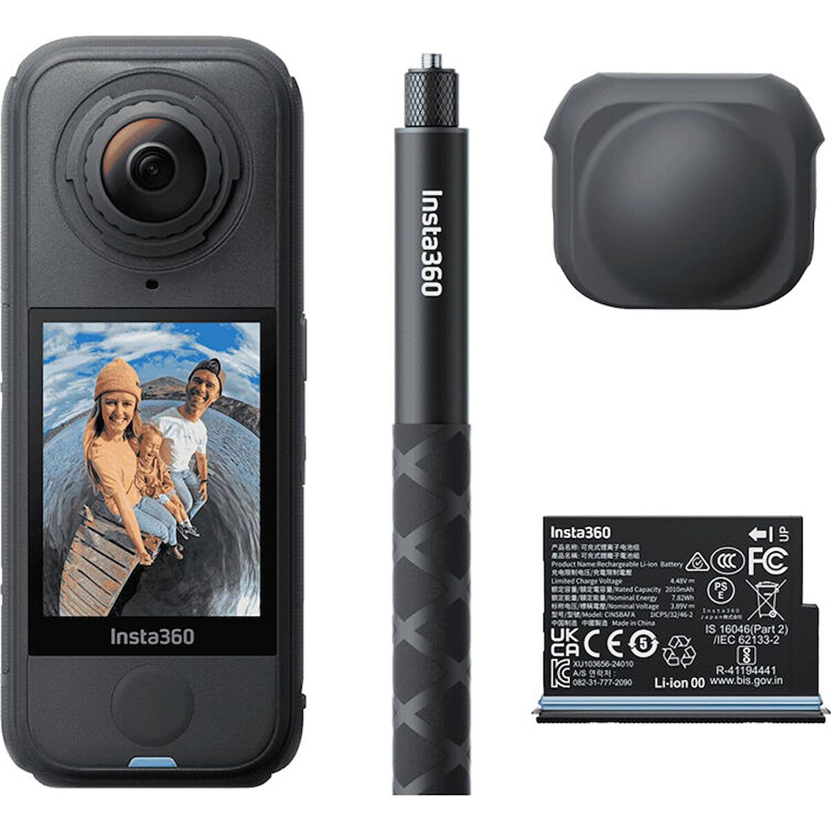 Caméra de sport Insta360 X4 AIR Noir 2,5"
