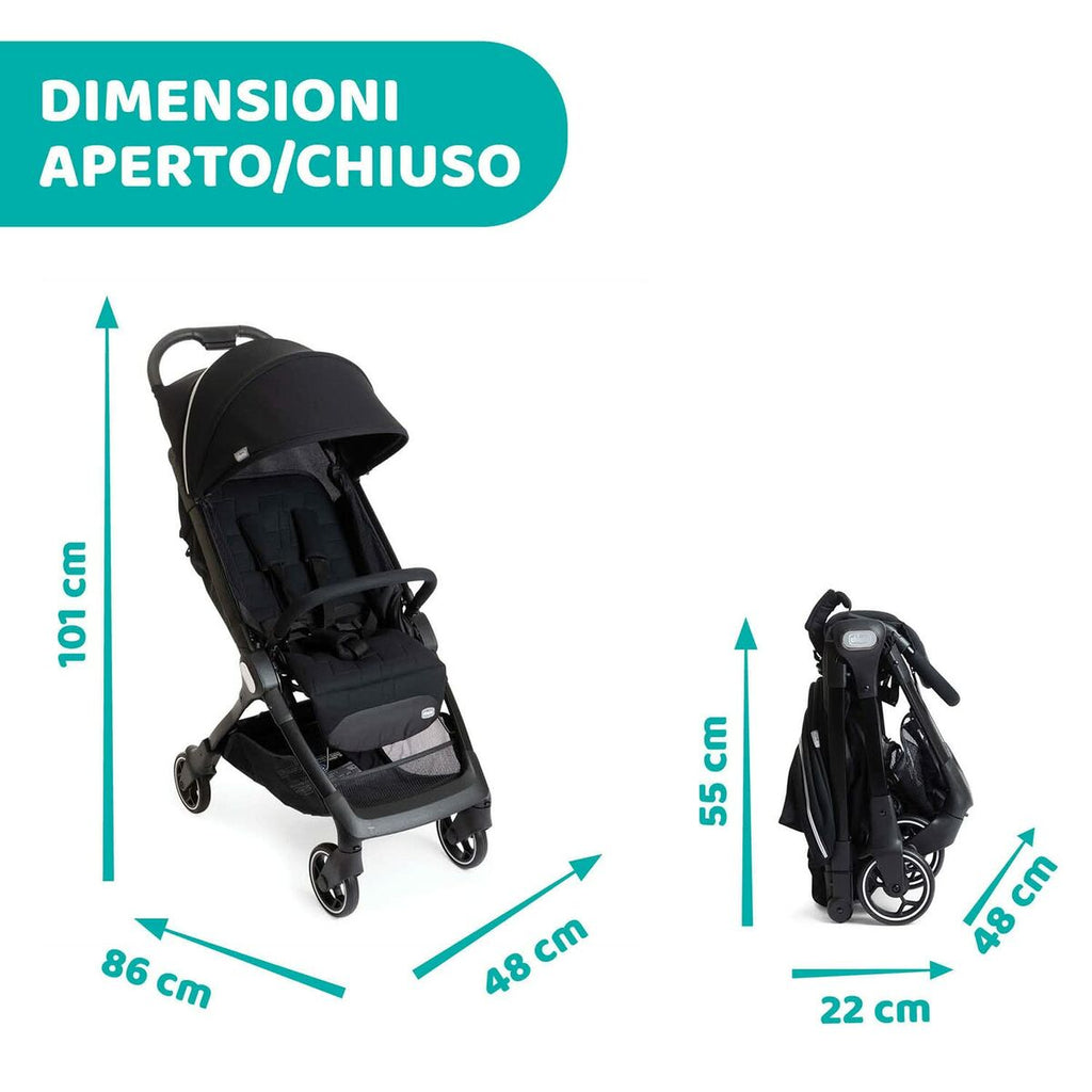 Poussette pour bébé Chicco Noir