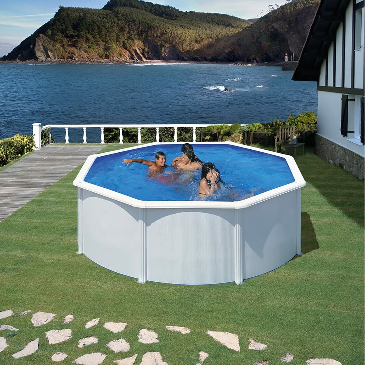 Piscine gonflable Gre Blanc (3 Unités)