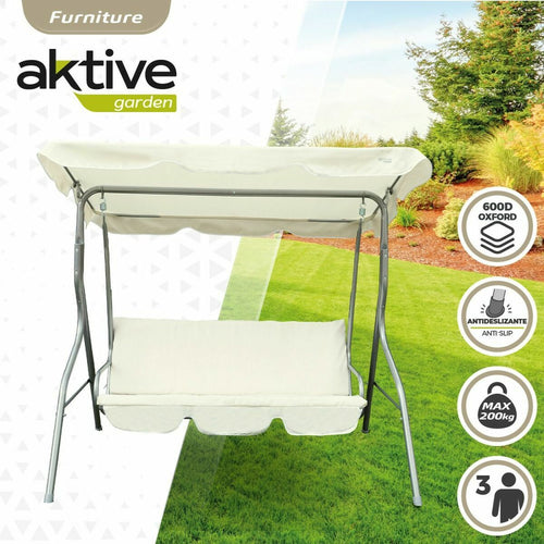 Balancelle Aktive 3 places Ivoire 180 x 107 x 160 cm