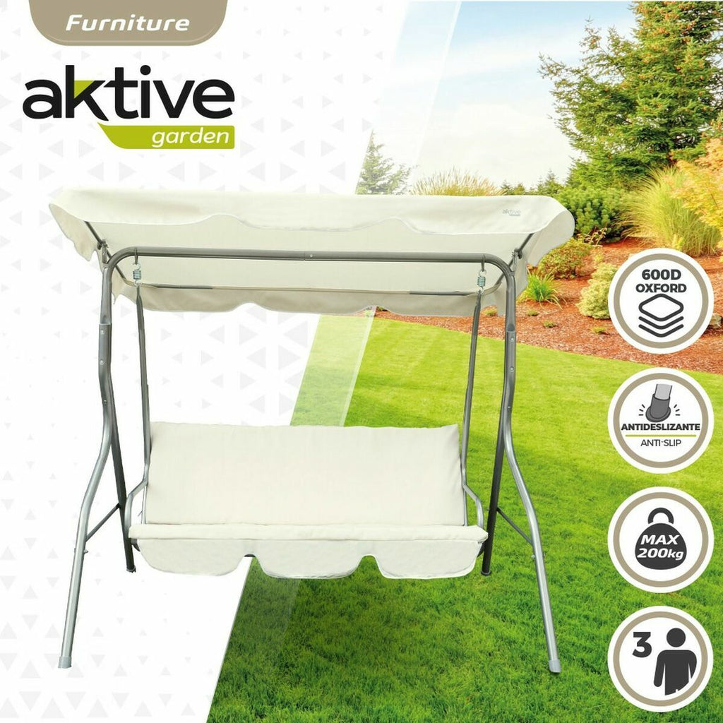 Balancelle Aktive 3 places Ivoire 180 x 107 x 160 cm