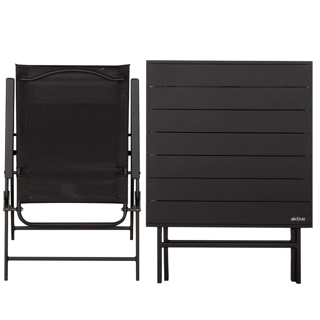 Ensemble Table + 2 Chaises Aktive 75 x 70 x 75 cm (3 Pièces)