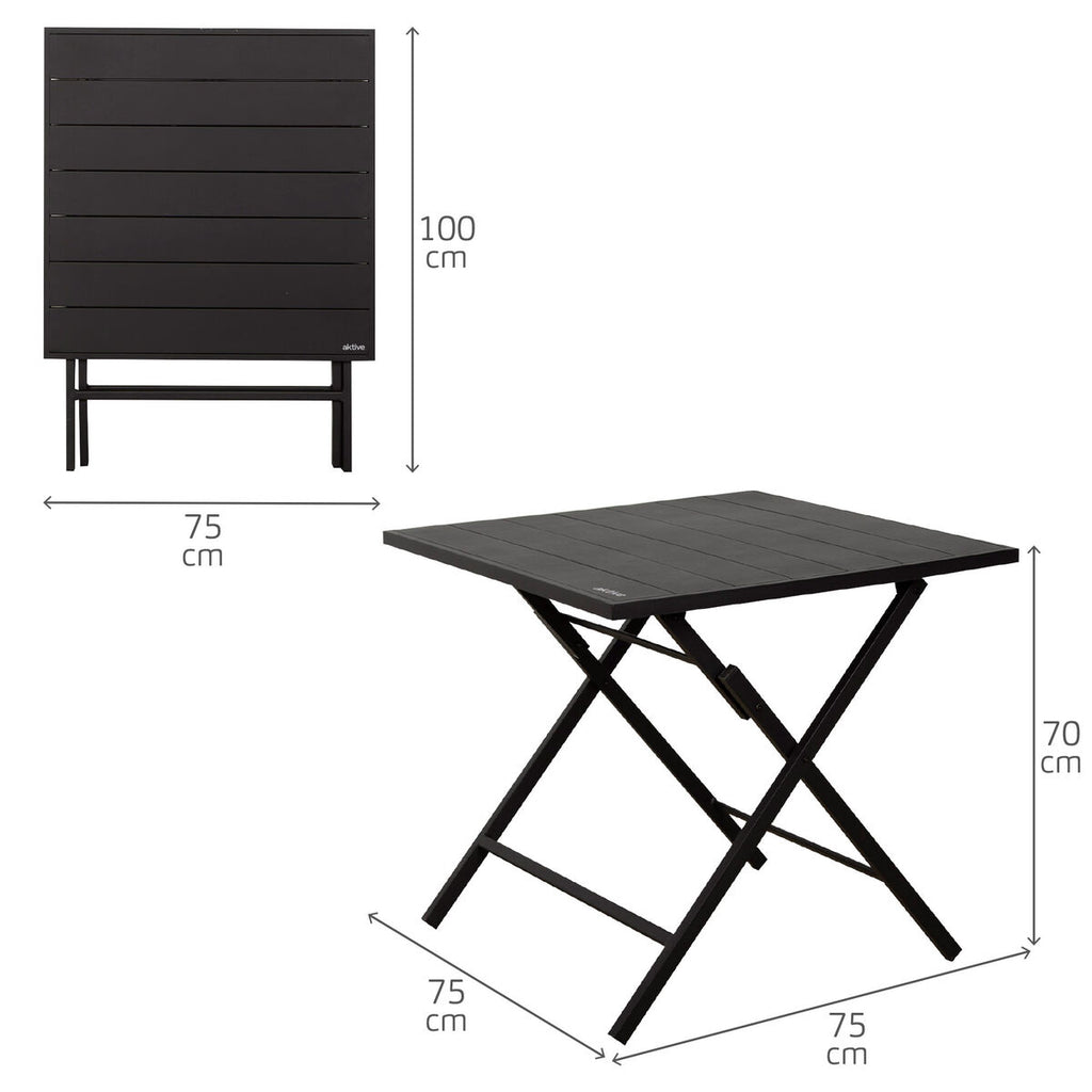 Ensemble Table + 2 Chaises Aktive 75 x 70 x 75 cm (3 Pièces)