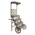 Chariot Multi-usages DKD Home Decor Garden Shop Marron 96 x 64 x 180 cm