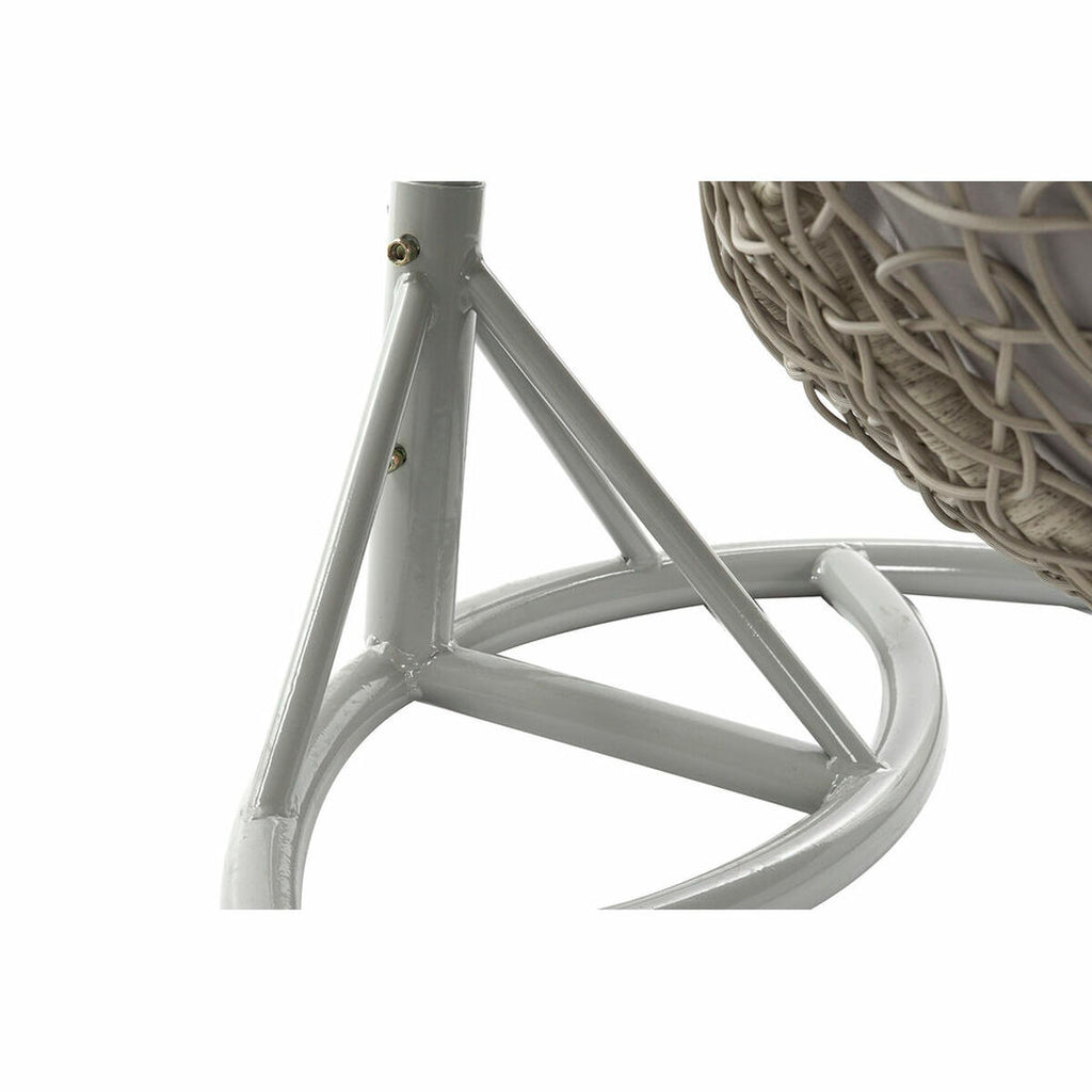 Fauteuil de jardin suspendu DKD Home Decor 133 x 80 x 110 cm Gris rotin synthétique Aluminium