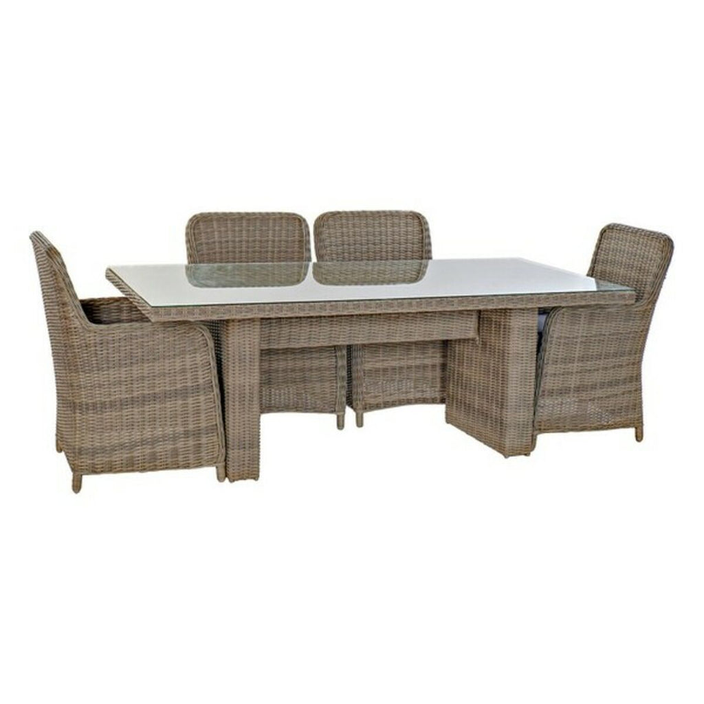 Ensemble Table + 6 Chaises DKD Home Decor 93 cm 200 x 100 x 75 cm (7 pcs)