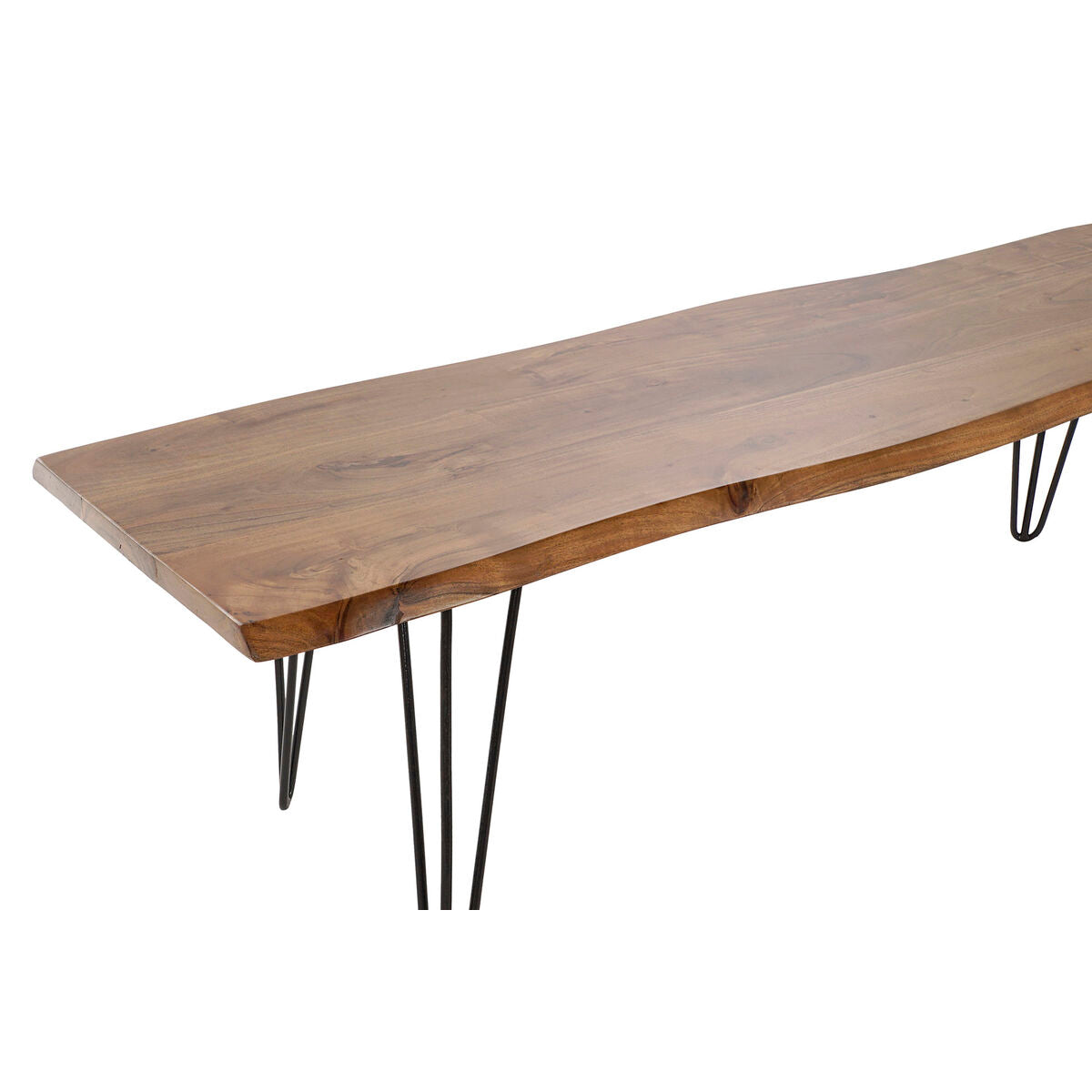 Banc DKD Home Decor 160 x 46 x 46 cm Naturel Noir Marron Clair Alpino