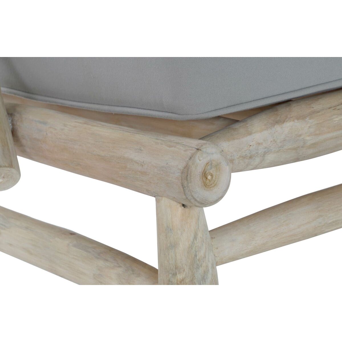 Chaise de jardin DKD Home Decor Naturel Gris clair 82 x 80 x 73 cm