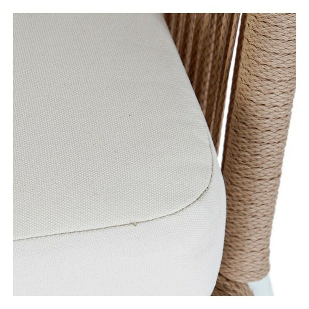 Canapé de jardin DKD Home Decor MB-179038 Blanc Beige 151,5 x 72 x 70 cm Jardin