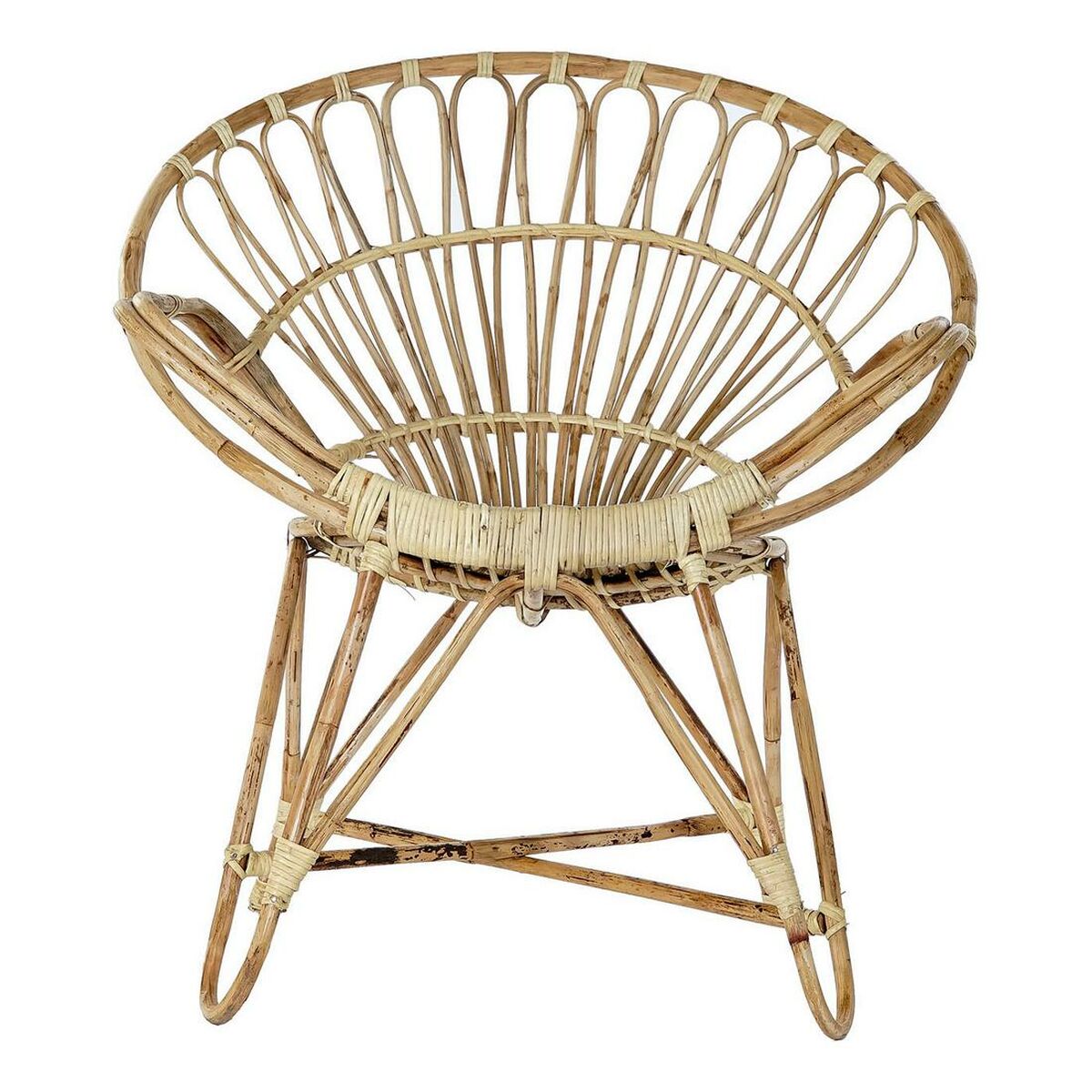 Chaise de jardin DKD Home Decor Naturel 77 x 58 x 85 cm
