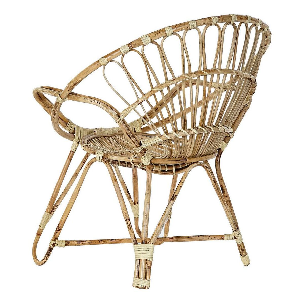 Chaise de jardin DKD Home Decor Naturel 77 x 58 x 85 cm