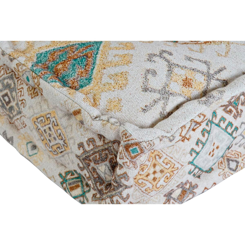 Canapé deux places DKD Home Decor Jaune Marron Beige 145 x 76 x 13 cm
