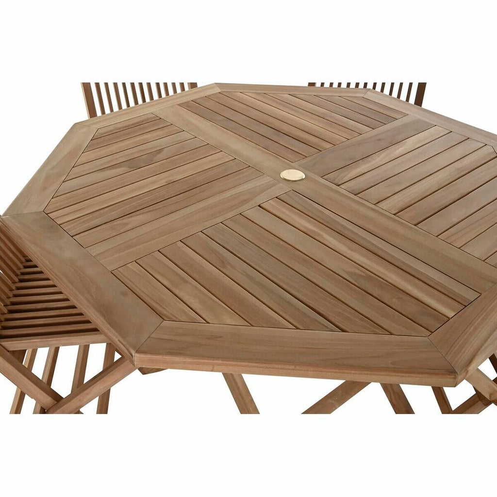 Meubles de jardin DKD Home Decor Marron 120 x 120 x 75 cm (5 Pièces)