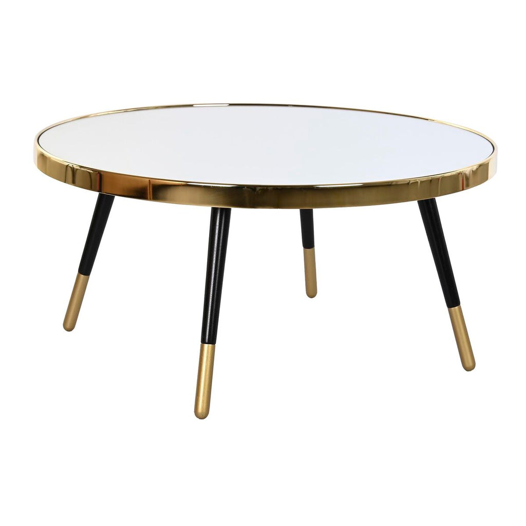 Table Basse DKD Home Decor Glamour Doré Argenté Acier Miroir 82,5 x 82,5 x 40 cm