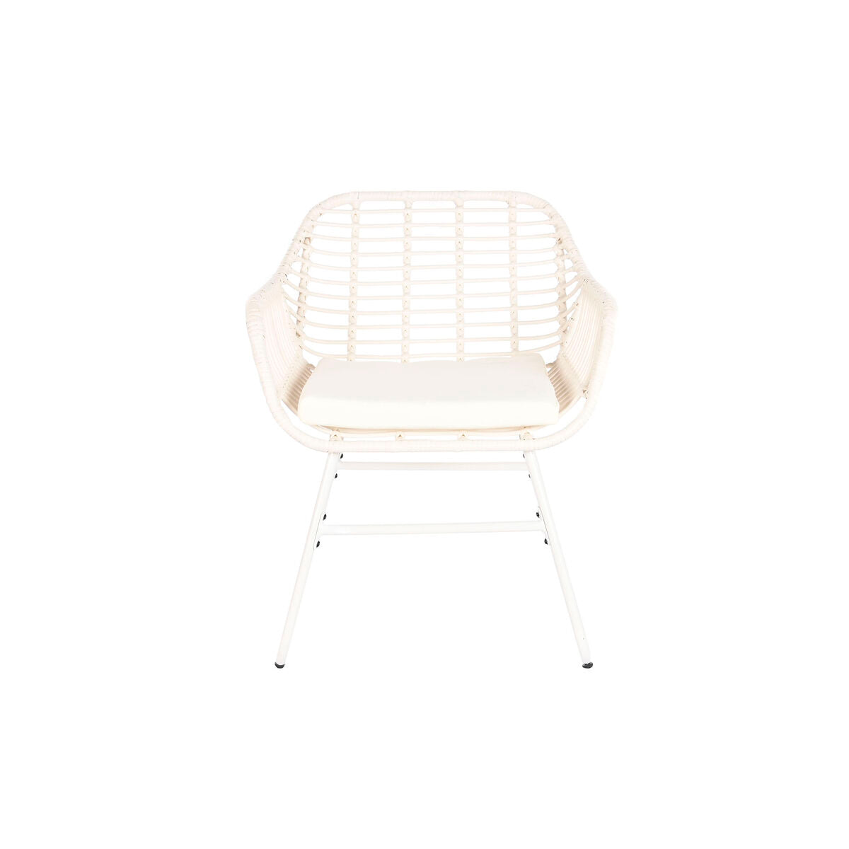 Meubles de jardin DKD Home Decor Blanc 124 x 74 x 84 cm (4 Pièces)