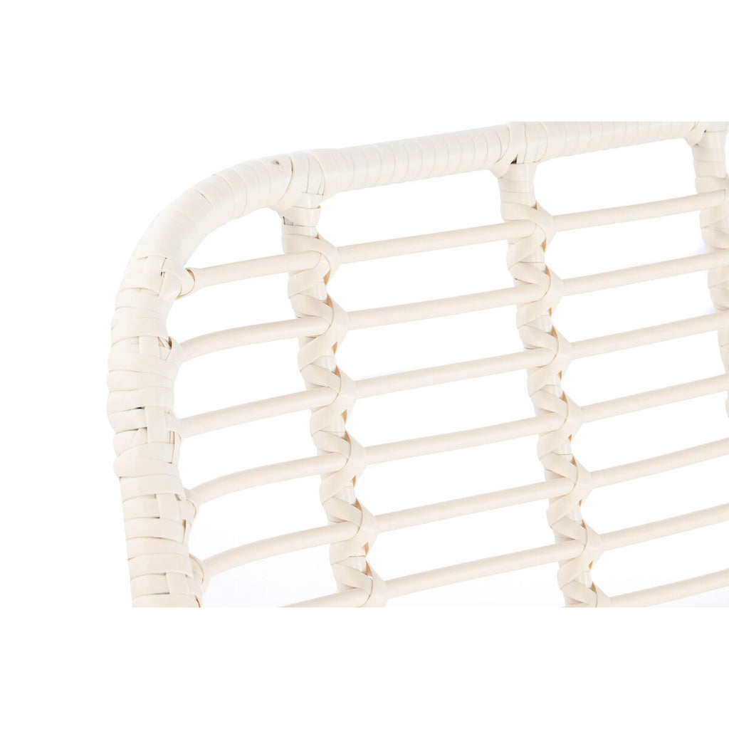 Meubles de jardin DKD Home Decor Blanc 124 x 74 x 84 cm (4 Pièces)