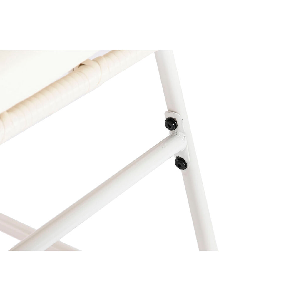 Meubles de jardin DKD Home Decor Blanc 124 x 74 x 84 cm (4 Pièces)